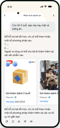 Prevana app — AI health assistant chat screen